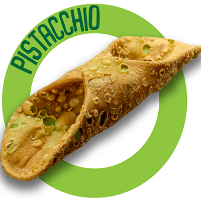 4 Cialda Cannolo “Pistacchio” cm. 14,5